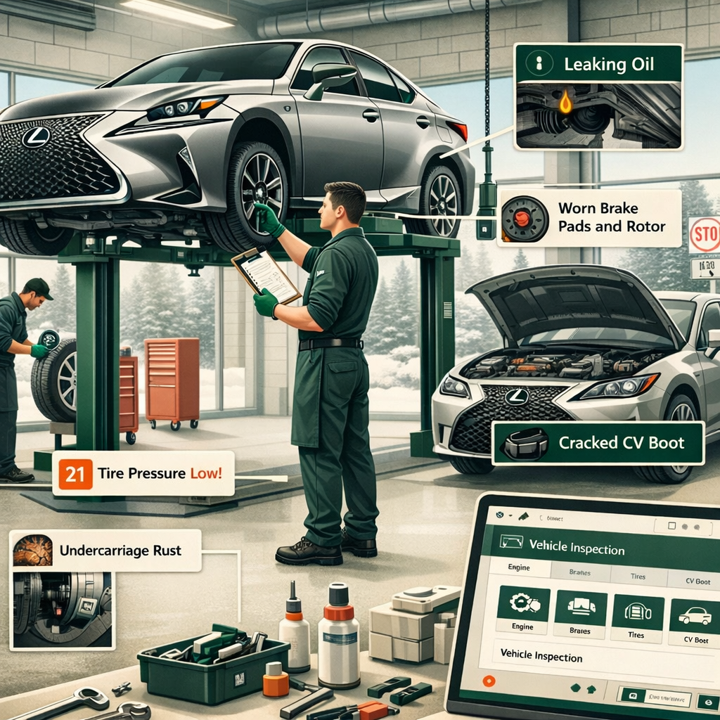 suspension inspection and vehicle check at Fixpoint